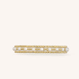 Gold With Pearl Accent Stacking Set