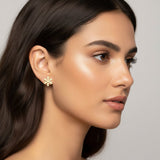 Snow Flake Stud Earrings