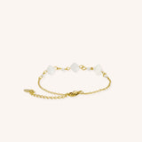 Crystal and Shell Gold Bracelet
