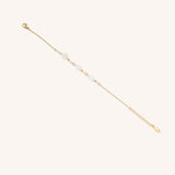 Crystal and Shell Gold Bracelet