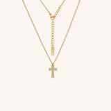 Faith Crystal Cross Necklace