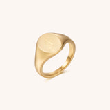 Initial Signet Ring - F