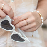 Gold Crossover X Ring
