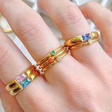 Mini Stacking Birthstone Ring