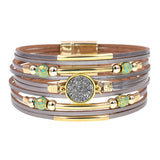 Larissa  Boho Leather Wrap Bracelet