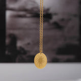 Celestial Coin Pendant Necklace