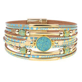 Larissa  Boho Leather Wrap Bracelet