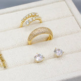 Adelaide Crystal Gold Vermeil Ring