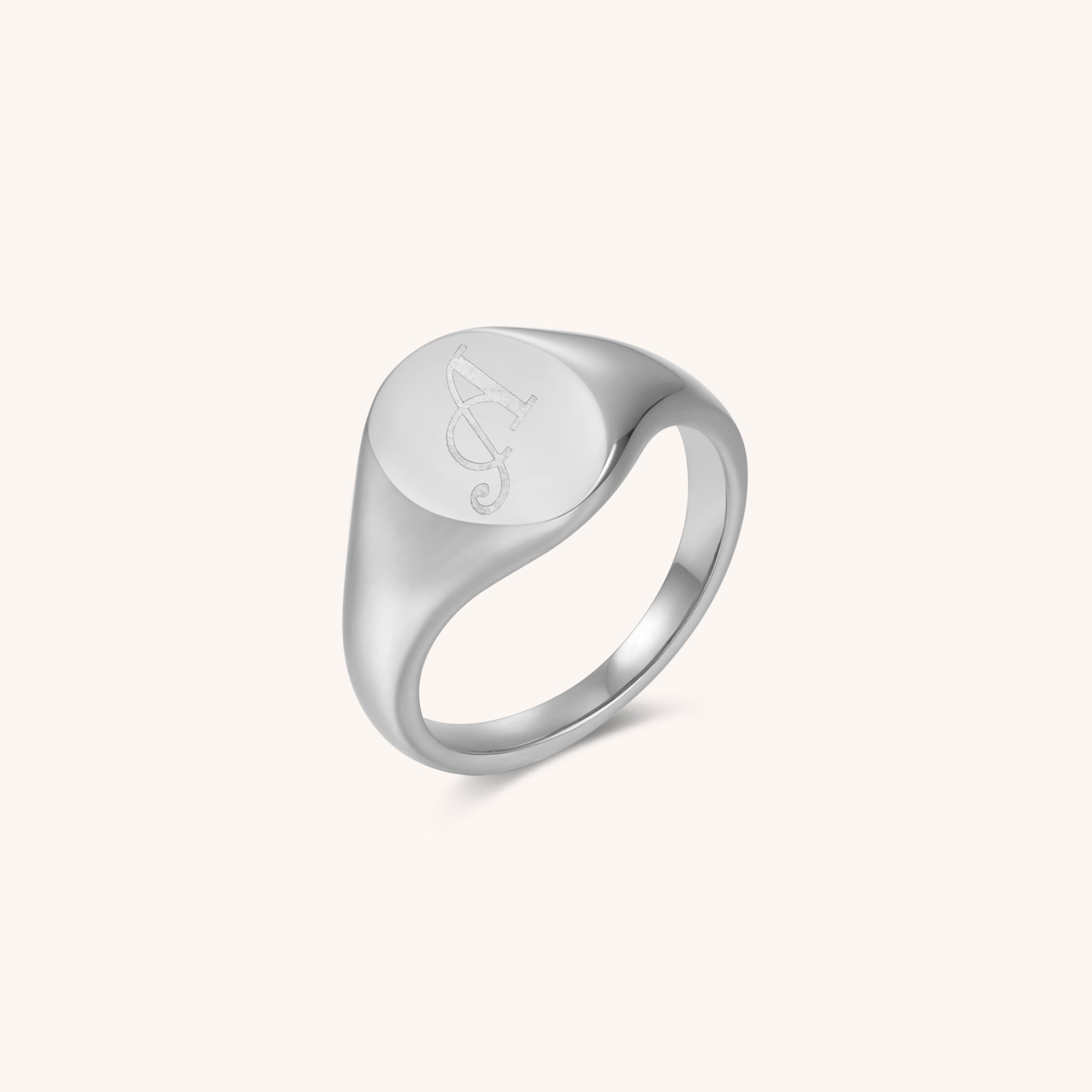 Initial Signet Ring - A