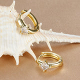 Harper Crystal Huggie Hoops