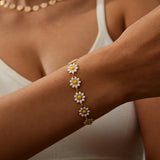 Daisy Beaded Bracelet