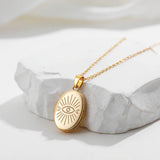 Celestial Photo Locket Necklace