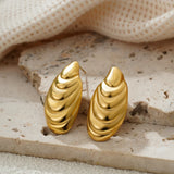Vintage Conch Shell Drop Earrings