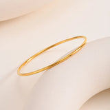 Glossy Gold Stackable Bangle