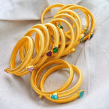 Punk Thick Gold Elastic Cuff