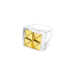 Chunky Resin Flower Ring