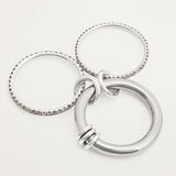 Multi-Layer Stackable Cubic Zirconia Ring