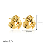 Twisted Knot Stud Earrings