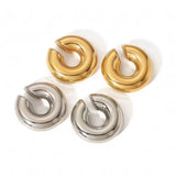 Luna C-Shape Clip Earrings