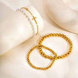 Pearl Bead Stacking Bracelet