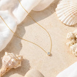 Solitaire Zircon Choker Necklace
