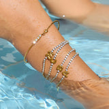 Initial Letter Zircon Bangle