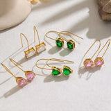 Multi Colour Teardrop & Pearl Drop Earrings