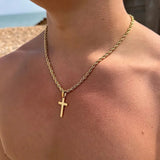 Minimalist Cross Pendant Necklace