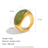 Colorful Resin Chunky Statement Ring