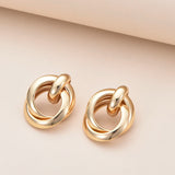 Interlock Knot Stud Earrings