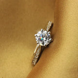 Six-Prong Classic Solitaire Ring