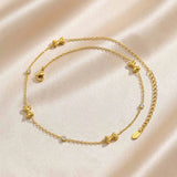 Gold Bow Station Choker Necklace