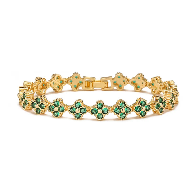 18K Plated Cubic Zirconia Bracelet