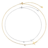 Dainty Sideways Cross Choker