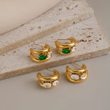 Double Layer C-Shape Huggie Hoops