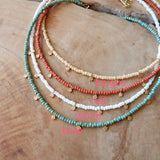 Seed Bead Flower Choker
