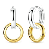 Sterling Silver Charm Hoop Earrings