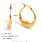 Crescent Moon Hoop Earrings