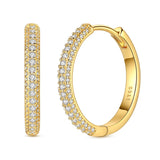 Sterling Silver Charm Hoop Earrings