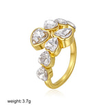 Waterdrop Zircon Open Statement Ring