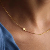Slim Cross Pendant Necklace