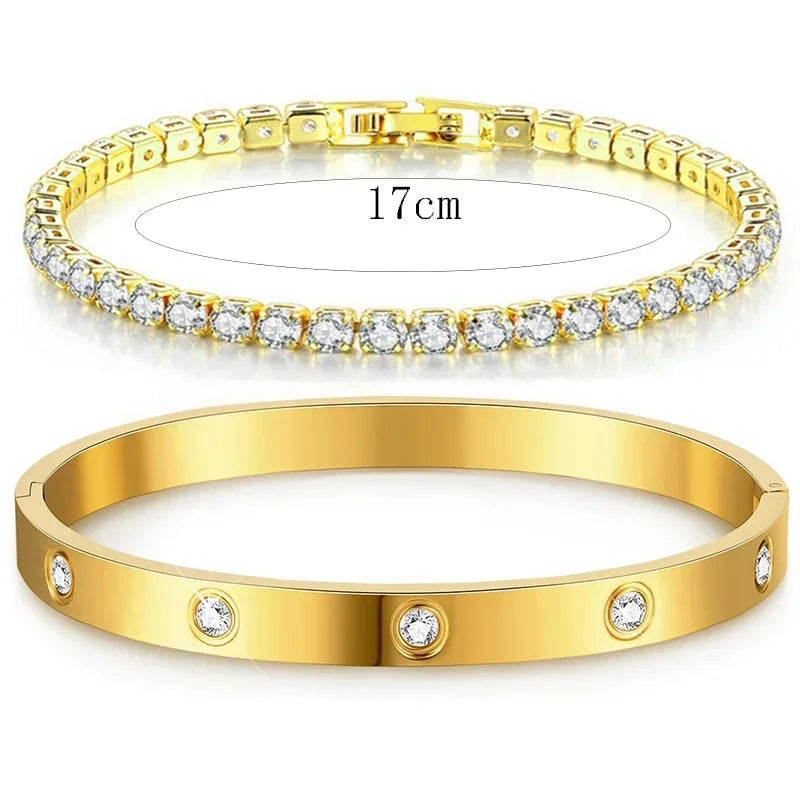 Radiant Stack Tennis Bracelets
