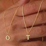 Initial Letter Pendant Necklace