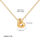 Petite Bubble Initial Charm Necklace
