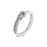 Cubic Zirconia Knot Ring