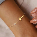 Vintage Gold Cross Pendant Necklace