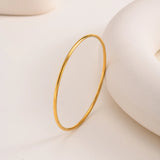 Glossy Gold Stackable Bangle