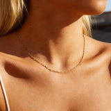 Layered Curb & Rope Chain Necklace