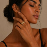 Minimalist Punk Stripe Ring