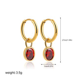 Multicolour Oval CZ Natural Stone Necklace